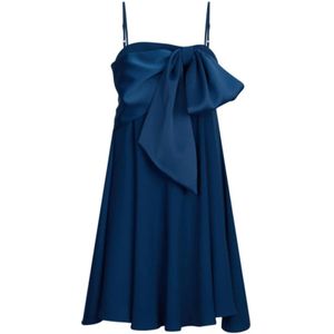 Liu Jo, Dames, Jurken, Blauw, Maat: M Poliester,