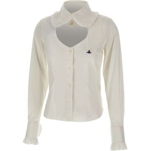 Vivienne Westwood, Dames, Blouses & Shirts, Wit, Maat: XS Katoen,