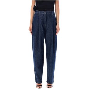 Magda Butrym, Dames, Jeans, Blauw, Maat: S Denim,