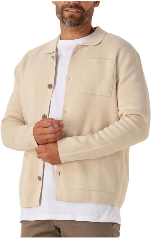 Selected Homme, Heren, Truien, Beige, Maat: L Katoen,