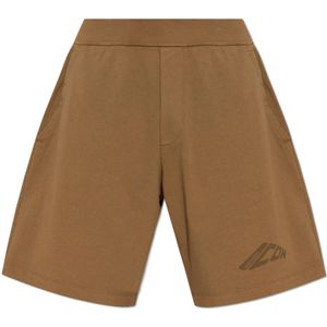 Dsquared2, Heren, Korte broeken, Bruin, Maat: L Katoen,