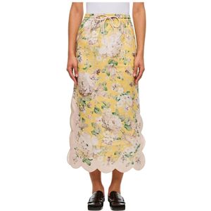 Zimmermann, Dames, Rokken, Geel, Maat: XS Linnen,