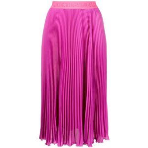 Versace Jeans Couture, Dames, Rokken, Roze, Maat: XS Poliester,