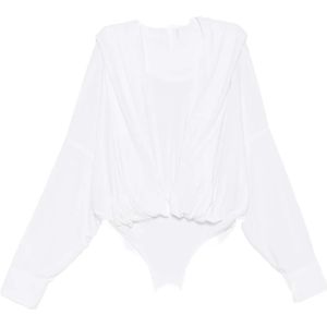 Norma Kamali, Dames, Tops, Wit, Maat: XS