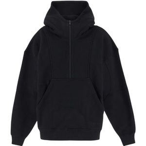 Saint Laurent, Dames, Sweatshirts & Hoodies, Zwart, Maat: M Katoen,