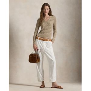 Ralph Lauren, Dames, Truien, Beige, Maat: M Katoen,