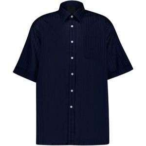 Givenchy, Heren, Overhemden, Blauw, Maat: L Katoen,