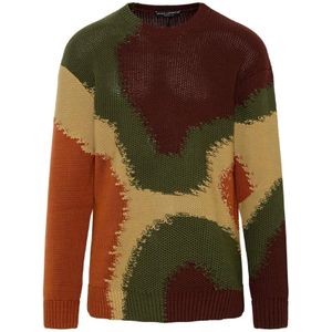 Dolce & Gabbana, Heren, Truien, Veelkleurig, Maat: XL Katoen,