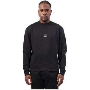 Karl Lagerfeld, Heren, Sweatshirts & Hoodies, Zwart, Maat: M Katoen,