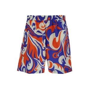 Dsquared2 Multikleur Beach Waves Boxer Shorts , Multicolor , Heren , Maat: L