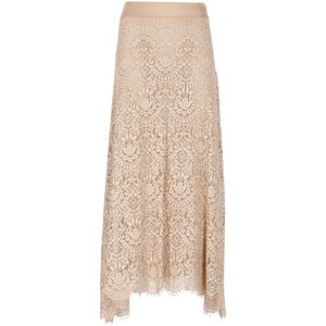 D.Exterior, Dames, Rokken, Roze, Maat: S Satijn,