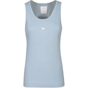 Givenchy, Dames, Tops, Blauw, Maat: M Katoen,