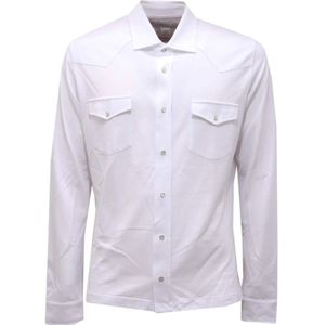 Eleventy, Heren, Jassen, Wit, Maat: S Katoen,