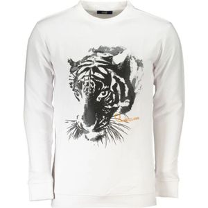 Cavalli Class, Heren, Sweatshirts & Hoodies, Wit, Maat: M