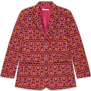 Maliparmi, Dames, Jassen, Veelkleurig, Maat: XS Leer,