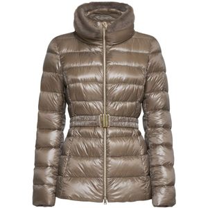 Herno, Dames, Jassen, Grijs, Maat: M Nylon,