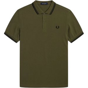 Fred Perry, Heren, Tops, Groen, Maat: S Katoen,