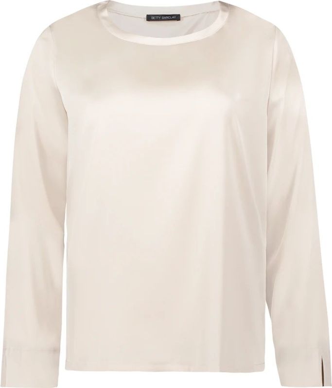Betty Barclay, Dames, Tops, Beige, Maat: S Satijn,