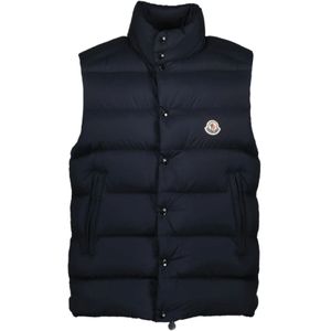 Moncler, Heren, Jassen, Blauw, Maat: S Polyamide,