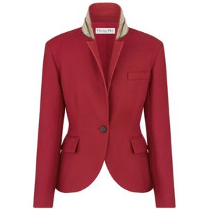 Dior, Dames, Jassen, Rood, Maat: M Zijde,