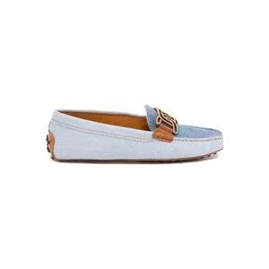 Tod's Chain Gommino Loafers , Blue , Dames , Maat: 40 EU