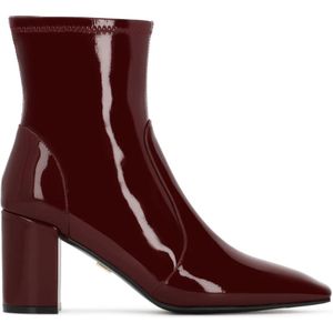 Kazar - Donkerrode Laarzen - Knielaarzen - Lakleer