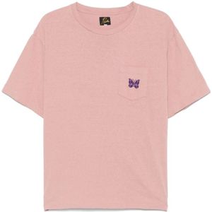 Needles, Heren, Tops, Roze, Maat: XL