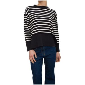 Marella, Dames, Truien, Blauw, Maat: 2XL Katoen,