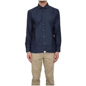 Peuterey - Klassieke Denim Overhemd - Blauw - Heren