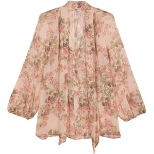 Oltre, Dames, Blouses & Shirts, Veelkleurig, Maat: M Viscose,