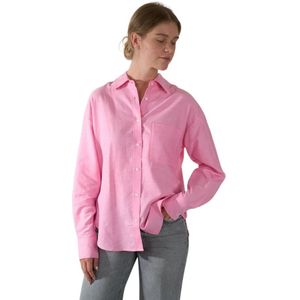 Closed, Dames, Blouses & Shirts, Roze, Maat: M Katoen,