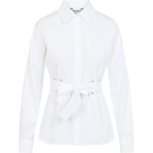 Max Mara, Dames, Blouses & Shirts, Wit, Maat: S Katoen,