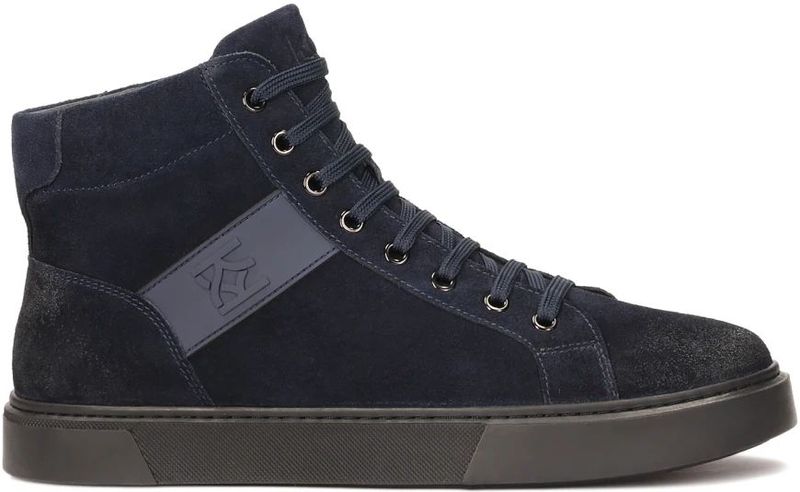 Kazar - Hoge Sneakers - Blauw - Leer - Heren