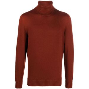 Drumohr, Heren, Truien, Bruin, Maat: 2XL Wol,