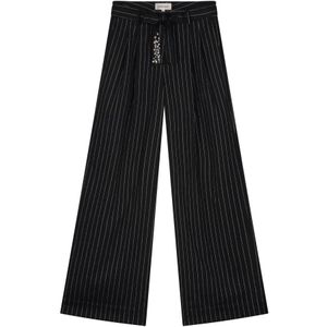 Fabienne Chapot - Bandplooibroek - Zwart - Charlie - Wide Leg