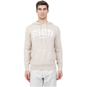 MC2 Saint Barth, Heren, Sweatshirts & Hoodies, Beige, Maat: XL