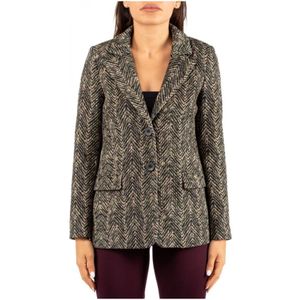 Luckylu, Dames, Jassen, Veelkleurig, Maat: M Leer,