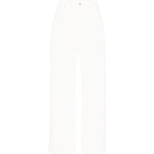 Brunello Cucinelli, Dames, Broeken, Wit, Maat: S Katoen,