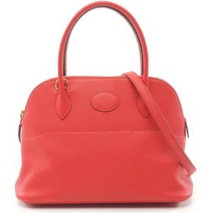 Hermès Vintage, Dames, Pre-owned, Rood, Maat: ONE Size Leer,