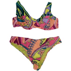 Me-Fui, Dames, Badkleding, Veelkleurig, Maat: M Tweed,