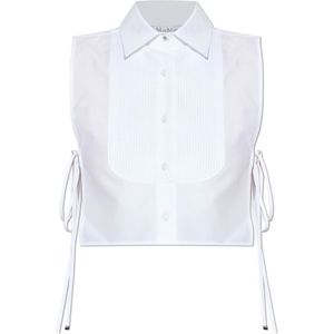 Max Mara, Dames, Blouses & Shirts, Wit, Maat: 3XS Katoen,