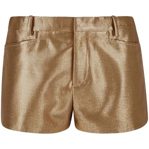 Tom Ford, Dames, Korte broeken, Geel, Maat: XS Wol,