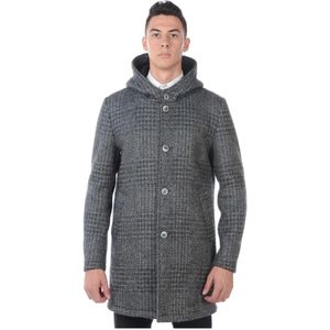 Daniele Alessandrini, Heren, Mantels, Grijs, Maat: XL Katoen,