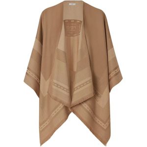 Fendi, Dames, Jassen, Bruin, Maat: ONE Size Wol,