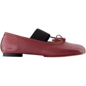 MM6 Maison Margiela, Dames, Schoenen, Rood, Maat: 37 EU Leer,