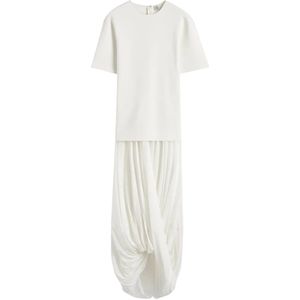 TotêMe, Dames, Jurken, Wit, Maat: M Katoen,