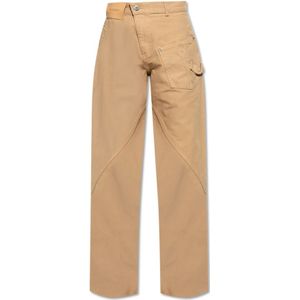JW Anderson, Dames, Jeans, Beige, Maat: W24 Katoen,