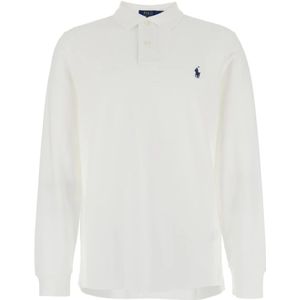 Polo Ralph Lauren, Heren, Tops, Wit, Maat: M Katoen,