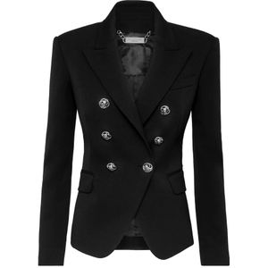 Philipp Plein, Dames, Jassen, Zwart, Maat: S Leer,