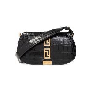 Versace ‘Greca Goddess’ schoudertas , Black , Dames , Maat: ONE Size